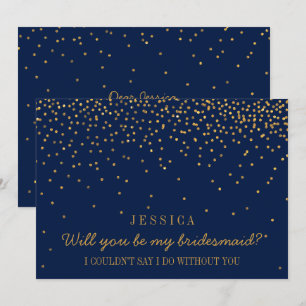 Ben je mijn Bridesmaid?  Confetti Kaart
