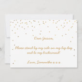 Ben je mijn Bridesmaid?  Confetti Kaart (Achterkant)