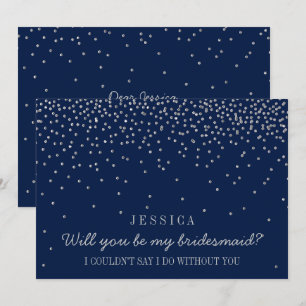 Ben je mijn Bridesmaid?  Confetti Kaart