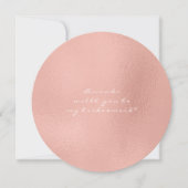 Ben je mijn Bridesmaid, die roze roze roze roodrog Kaart (Voorkant)