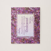 Ben je mijn Bridesmaid? Festieve Confetti Legpuzzel (Verticaal)