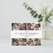 Ben je mijn Bridesmaid? | Fotoraster Keepomwille (Staand voorkant)