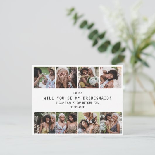 Ben je mijn Bridesmaid? | Fotoraster Keepomwille (Staand voorkant)