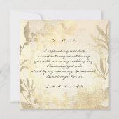 Ben je mijn Bridesmaid Foxier Gold Ivory Wreate? Kaart (Achterkant)