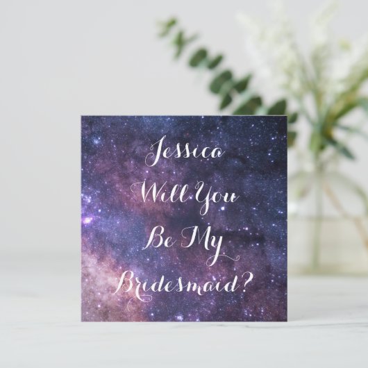 Ben je mijn Bridesmaid? Galaxy bruiloft sterft in Kaart (Staand voorkant)