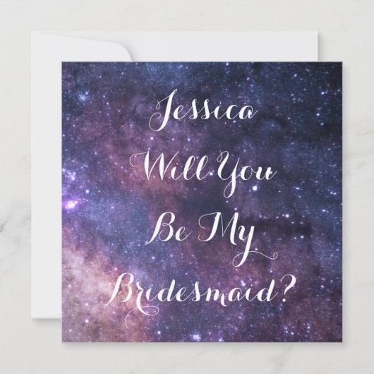 Ben je mijn Bridesmaid? Galaxy bruiloft sterft in Kaart (Voorkant)