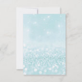 Ben je mijn Bridesmaid? Glitter Blue Pastel Kaart (Achterkant)