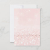 Ben je mijn Bridesmaid? Glitter Blush Pink Kaart (Achterkant)