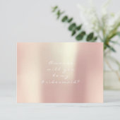 Ben je mijn Bridesmaid Gold Peach Pink Blush? Kaart (Staand voorkant)