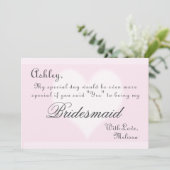 Ben je mijn Bridesmaid? Kaart (Staand voorkant)