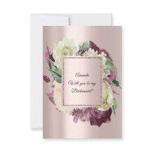 Ben je mijn Bridesmaid Marsala Ivory Roos Gold?