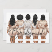 Ben je mijn Bridesmaid? Meisjes in Robes V3 Kaart (Voorkant)