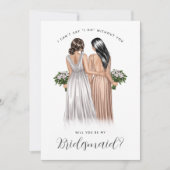 Ben je mijn Bridesmaid? Meisjes van geiten V2 Kaart (Voorkant)