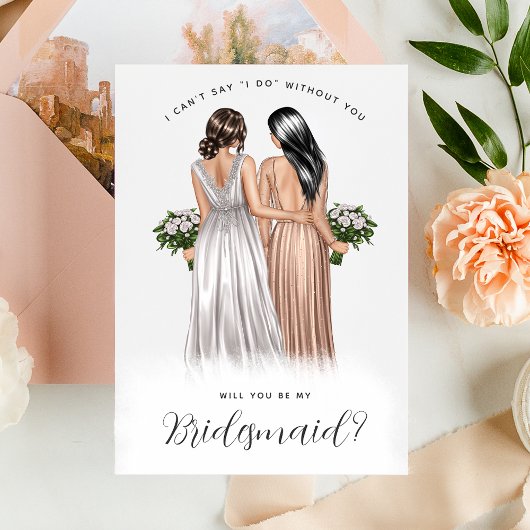 Ben je mijn Bridesmaid? Meisjes van geiten V2 Kaart