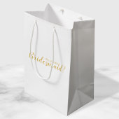 Ben je mijn Bridesmaid? Modern Script Gold Medium Cadeauzakje