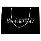 Ben je mijn Bridesmaid? Modern voorstel Groot Cadeauzakje (Voorkant)