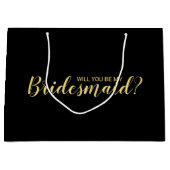 Ben je mijn Bridesmaid? Modern voorstel Groot Cadeauzakje (Voorkant)