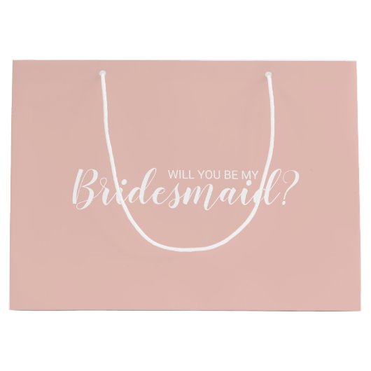 Ben je mijn Bridesmaid? Modern voorstel Groot Cadeauzakje (Voorkant)