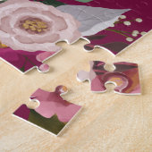 Ben je mijn Bridesmaid? Moody Floral Waterverf Legpuzzel (Zijkant)