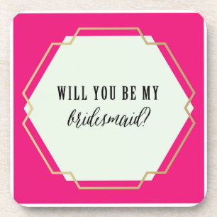 Ben je mijn Bridesmaid? Onderzetter instellen