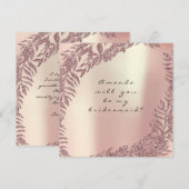 Ben je mijn Bridesmaid Parly Roos Gold Wreate? Kaart (Voorkant / Achterkant)