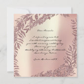 Ben je mijn Bridesmaid Parly Roos Gold Wreate? Kaart (Achterkant)