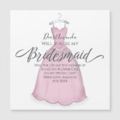 Ben je mijn Bridesmaid  Pink Dress Cute? (Voorkant)