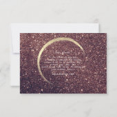 Ben je mijn Bridesmaid Rustic Gold Glitter? Kaart (Achterkant)