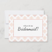 Ben je mijn Bridesmaid Soft Peachy Blush Damask? (Voorkant)