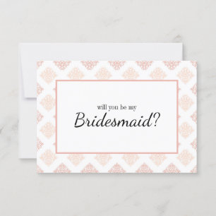 Ben je mijn Bridesmaid Soft Peachy Blush Damask?