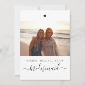 Ben je mijn Bridesmaid? Voorstel voor een bruiloft Kaart (Voorkant)