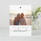 Ben je mijn Bridesmaid? Voorstel voor een bruiloft Kaart (Staand voorkant)
