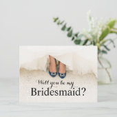 Ben je mijn Bridesmaid Weddenschap Dress? Kaart (Staand voorkant)