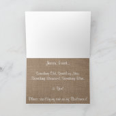 Ben je mijn Bridesmaid? Zonnebloem Rustic Burlap (Binnen)