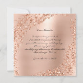 Ben je mijn Bridesmaïde glitter met roze roze roze Kaart (Achterkant)