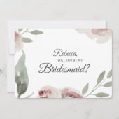 Ben je mijn Bridesmaïde Waterverf Eucalyptus? Kaart (Voorkant)