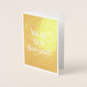 Ben je mijn bruidsbruine Kaart? Folie Kaarten (Voorkant)