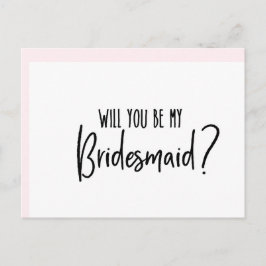 Ben je mijn bruidsmeisje, Bridesmaid Kaart? Uitnodiging Briefkaart