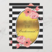 Ben je mijn bruidsmeisje? kaart (Voorkant / Achterkant)