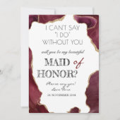 ben je mijn bruidsmeisje-klas wit? kaart (Voorkant)