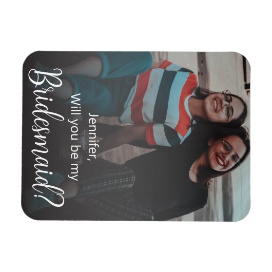 ben je mijn bruidsmeisje ? magneet (Horizontaal)