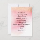 Ben je mijn bruidsmeisje? Minimale roze roze rozen Kaart (Voorkant)