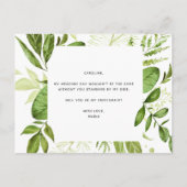 "Ben je mijn bruidsmeisje?" voorstelkaart Aankondigingskaart (Achterkant)