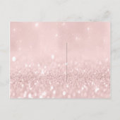 Ben je mijn bruidsroze bruine goudglitter? uitnodiging briefkaart (Achterkant)