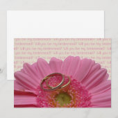 ben je mijn bruidsroze gerbera per brief ? kaart (Voorkant / Achterkant)