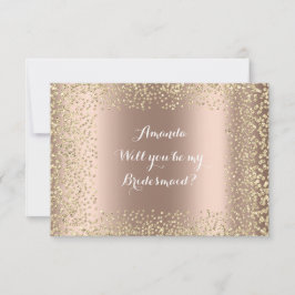 Ben je mijn bruidsroze roze roze Confetti? Kaart