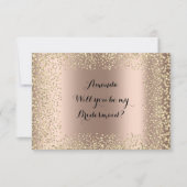 Ben je mijn bruidsroze roze roze Confetti? Kaart (Voorkant)