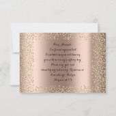 Ben je mijn bruidsroze roze roze Confetti? Kaart (Achterkant)