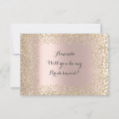 Ben je mijn bruidsroze roze roze Confetti? Kaart (Voorkant)