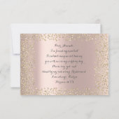 Ben je mijn bruidsroze roze roze Confetti? Kaart (Achterkant)